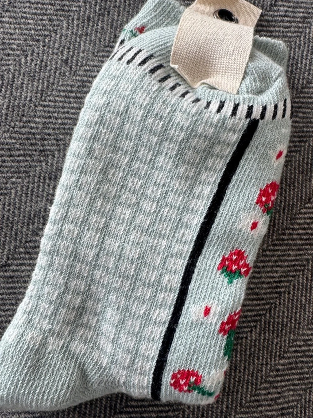 NWT, MIOU MUSE, DARLING PATTERNED STRAWBERRY SOCKS